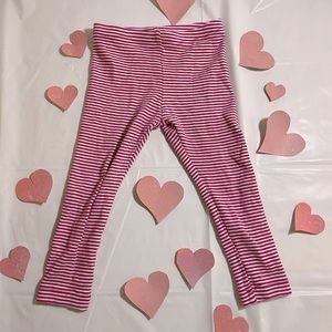 Fuchsia striped Tea Collection leggings